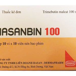 Hasanbin 100mg điều trị đau do rối loạn chức năng đường tiêu hóa (10 vỉ x 10 viên)