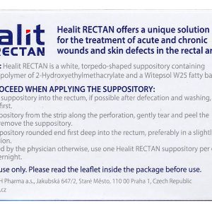 Viên đặt hậu môn Healit Rectan hỗ trợ trị trĩ hộp 10 viên