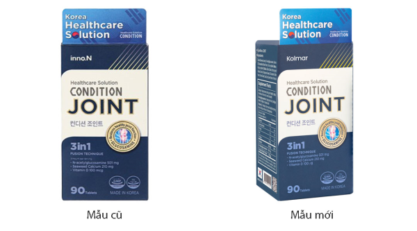 Condition Joint giúp bổ sung dưỡng chất cho khớp, mô sụn khớp lọ 90 viên