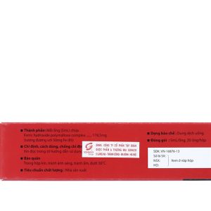 Dung dịch uống Hemopoly ngăn ngừa và trị thiếu máu do thiếu sắt (20 ống x 5ml)