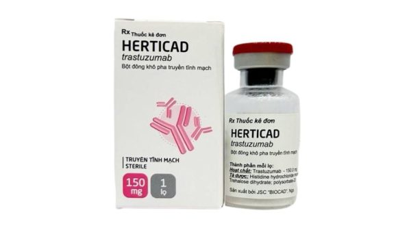 Bột pha tiêm Herticad 150mg chỉ định điều trị ung thư vú di căn (MBC) lọ 150mg