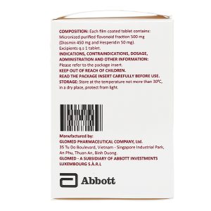 Hesmin 500mg trị trĩ, suy tĩnh mạch - mạch bạch huyết (10 vỉ x 10 viên)