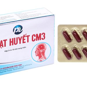 Hoạt Huyết CM3 rối loạn tuần hoàn não do xơ vữa động mạch (3 vỉ x 10 viên)