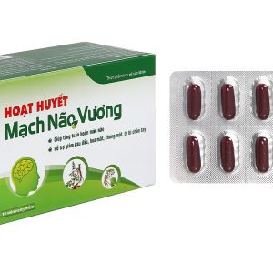 Hoạt Huyết Mạch Não Vương tăng tuần hoàn não, giảm nguy cơ tai biến hộp 50 viên