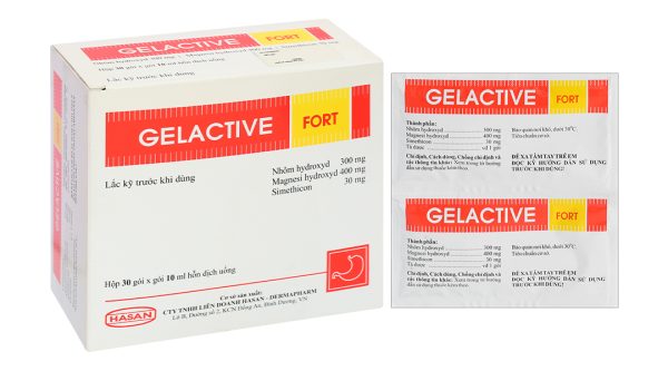 Hỗn dịch uống Gelactive Fort làm dịu các triệu chứng rối loạn tiêu hóa (30 gói x 10ml)