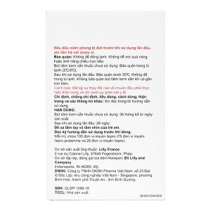 Bút tiêm Humalog Mix 75/25 KwikPen 100IU/ml trị đái tháo đường (5 cây x 3ml)