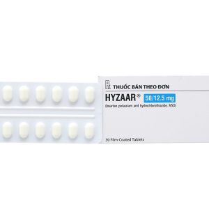 Hyzaar 50/12.5mg trị tăng huyết áp (2 vỉ x 15 viên)
