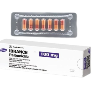Ibrance 100mg Pfizer chỉ định điều trị một số trường hợp ung thư vú (1 vỉ x 7 viên)