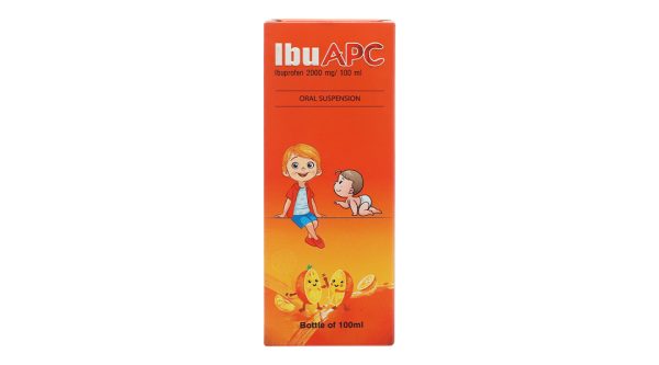 Hỗn dịch uống IbuAPC 2000mg/100ml giảm đau, hạ sốt, kháng viêm chai 100ml