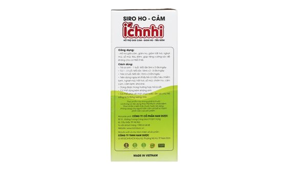 Siro Ho - Cảm Ích Nhi hỗ trợ giảm ho, tăng đề kháng chai 90ml