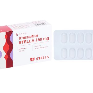 Irbesartan Stella 150mg trị tăng huyết áp (2 vỉ x 14 viên)