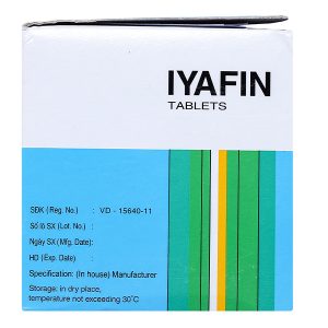 Iyafin giảm ho, tan đàm trong bệnh lý hô hấp (25 vỉ x 4 viên)