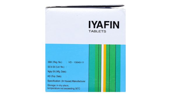 Iyafin giảm ho, tan đàm trong bệnh lý hô hấp (25 vỉ x 4 viên)