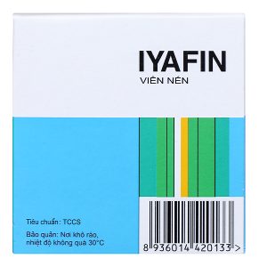Iyafin giảm ho, tan đàm trong bệnh lý hô hấp (25 vỉ x 4 viên)