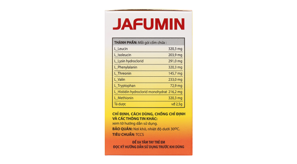 Thuốc cốm Jafumin cung cấp các axit amin trong suy thận mạn tính (20 gói x 2.5g)