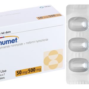 Janumet 50mg/500mg trị đái tháo đường tuýp 2 (4 vỉ x 7 viên)