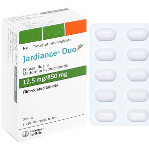 Jardiance Duo 12.5mg/850mg trị đái tháo đường (3 vỉ x 10 viên)