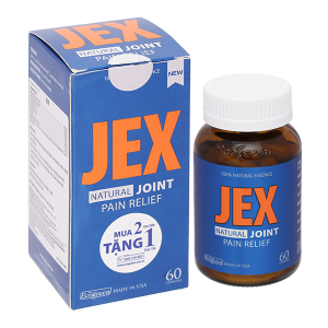 Ecogreen Jex Natural Joint Pain Relief bảo vệ, tái tạo sụn khớp chai 60 viên