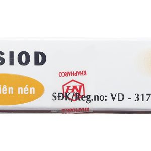 Kasiod 210mg trị lỵ amid đường ruột, tiêu chảy (4 vỉ x 25 viên)