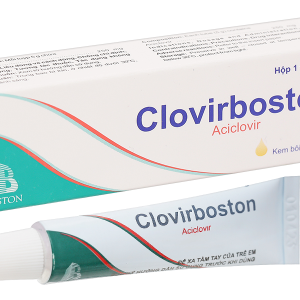 Kem bôi Clovirboston điều trị nhiễm virus Herpes simplex tuýp 5g