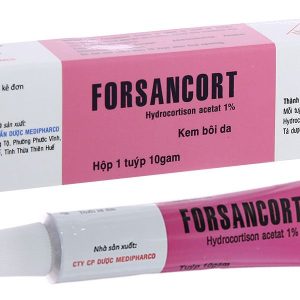 Kem bôi Forsancort 1% trị các bệnh viêm da tiếp xúc tuýp 10g