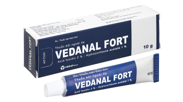 Kem bôi da Vedanal Fort trị viêm da dị ứng, viêm da tiếp xúc tuýp 10g