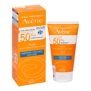 Kem chống nắng Avène Fluide SPF50+ cho da thường và da hỗn hợp tuýp 50ml