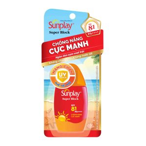 Sữa chống nắng Sunplay Super Block SPF 81/PA++++ ngăn da đen sạm chai 30g