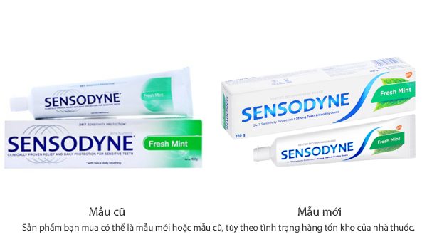 Kem đánh răng Sensodyne Fresh Mint giảm ê buốt tuýp 160g