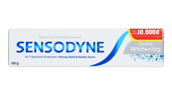 Kem đánh răng Sensodyne Gentle Whitening giúp làm trắng răng tuýp 160g