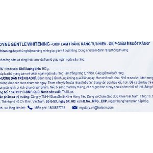 Kem đánh răng Sensodyne Gentle Whitening giúp làm trắng răng tuýp 160g