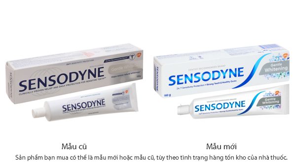 Kem đánh răng Sensodyne Gentle Whitening giúp làm trắng răng tuýp 160g