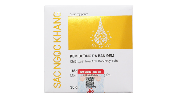 Kem dưỡng da ban đêm Sắc Ngọc Khang làm mờ thâm nám hũ 30g