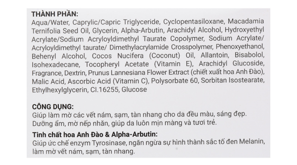 Kem dưỡng da ban đêm Sắc Ngọc Khang làm mờ thâm nám hũ 30g