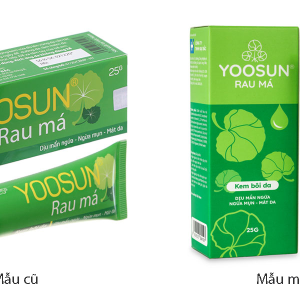 Kem Yoosun rau má dịu mẫn ngứa, ngừa mụn, mát da tuýp 25g