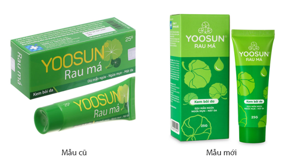 Kem Yoosun rau má dịu mẫn ngứa, ngừa mụn, mát da tuýp 25g
