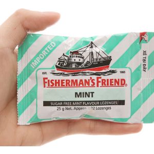Kẹo cay Con Tàu Fisherman's Friend không đường vị bạc hà gói 25g