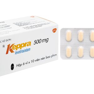 Keppra 500mg trị các cơn động kinh (6 vỉ x 10 viên)