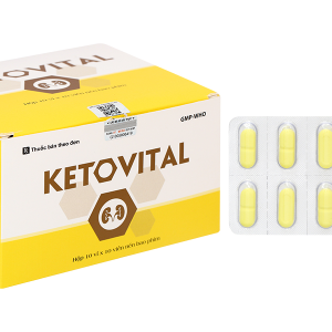 Ketovital phòng và trị rối loạn cơ chế chuyển hoá protein (10 vỉ x 10 viên)