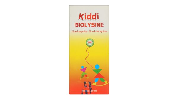 Dung dịch uống Kiddi Biolysine giúp ăn ngon miệng, tăng cường hấp thu chai 120ml