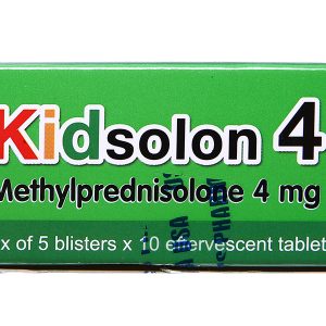 Viên sủi Kidsolon 4 hỗ trợ kháng viêm, giảm miễn dịch (5 vỉ x 10 viên)
