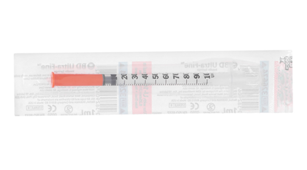 Bơm kim tiêm Insulin BD Ultra-Fine 31G x 6mm (1ml/100U) gói 1 cái