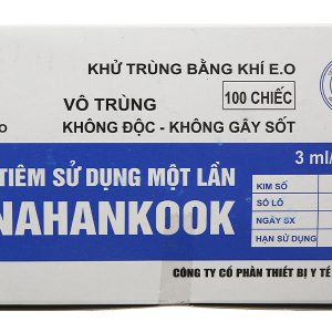 Bơm kim tiêm Vinahankook (3ml/cc) hộp 100 cái