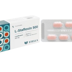 L-Stafloxin 500 trị nhiễm khuẩn nhẹ hoặc trung bình (2 vỉ x 7 viên)