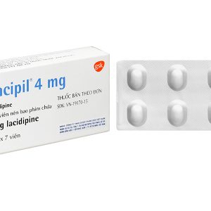 Lacipil 4mg trị tăng huyết áp đơn trị liệu hoặc kết hợp (4 vỉ x 7 viên)