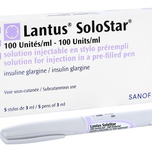 Bút tiêm Lantus SoloStar 100IU/ml trị đái tháo đường (5 cây x 3ml)