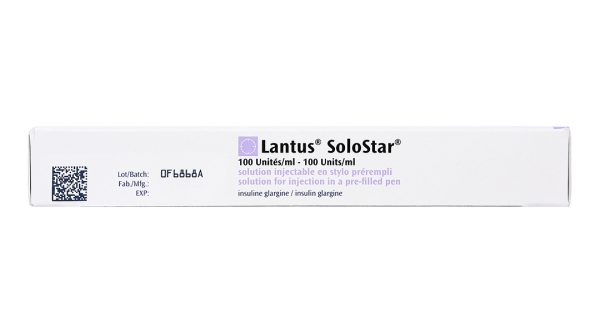 Bút tiêm Lantus SoloStar 100IU/ml trị đái tháo đường (5 cây x 3ml)