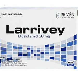 Larrivey 50mg điều trị ung thư tiền liệt tuyến (4 vỉ x 7 viên)