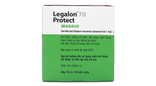 Legalon 70 Protect hỗ trợ trị bệnh viêm gan, xơ gan (10 vỉ x 10 viên)