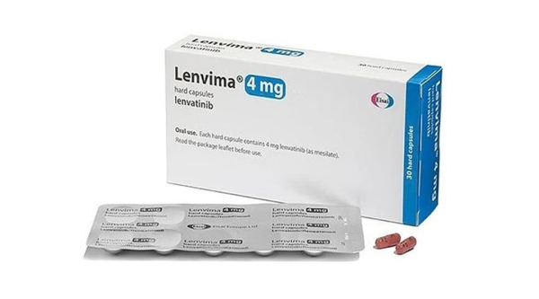 Lenvima 4mg chỉ định điều trị ung thư tuyến giảp, ung thư biểu mô (2 vỉ x 10 viên)